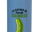Botella agua acero inox aislada Dill Pickle