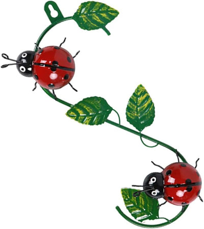 Decoración pared mariquita metal 3D para hogar