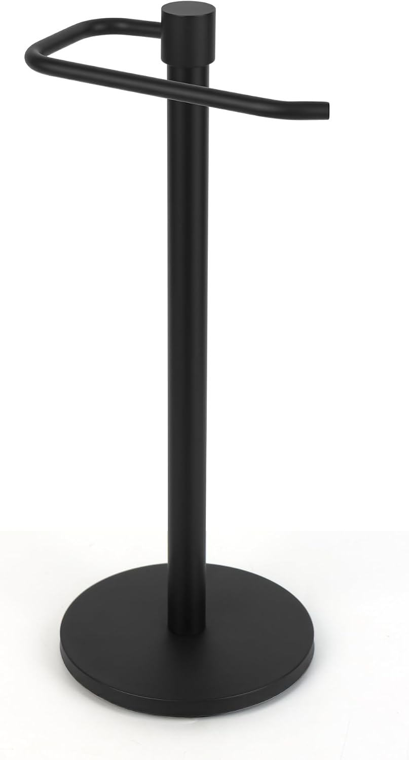 Toallero mano acero inox impermeable acabado negro