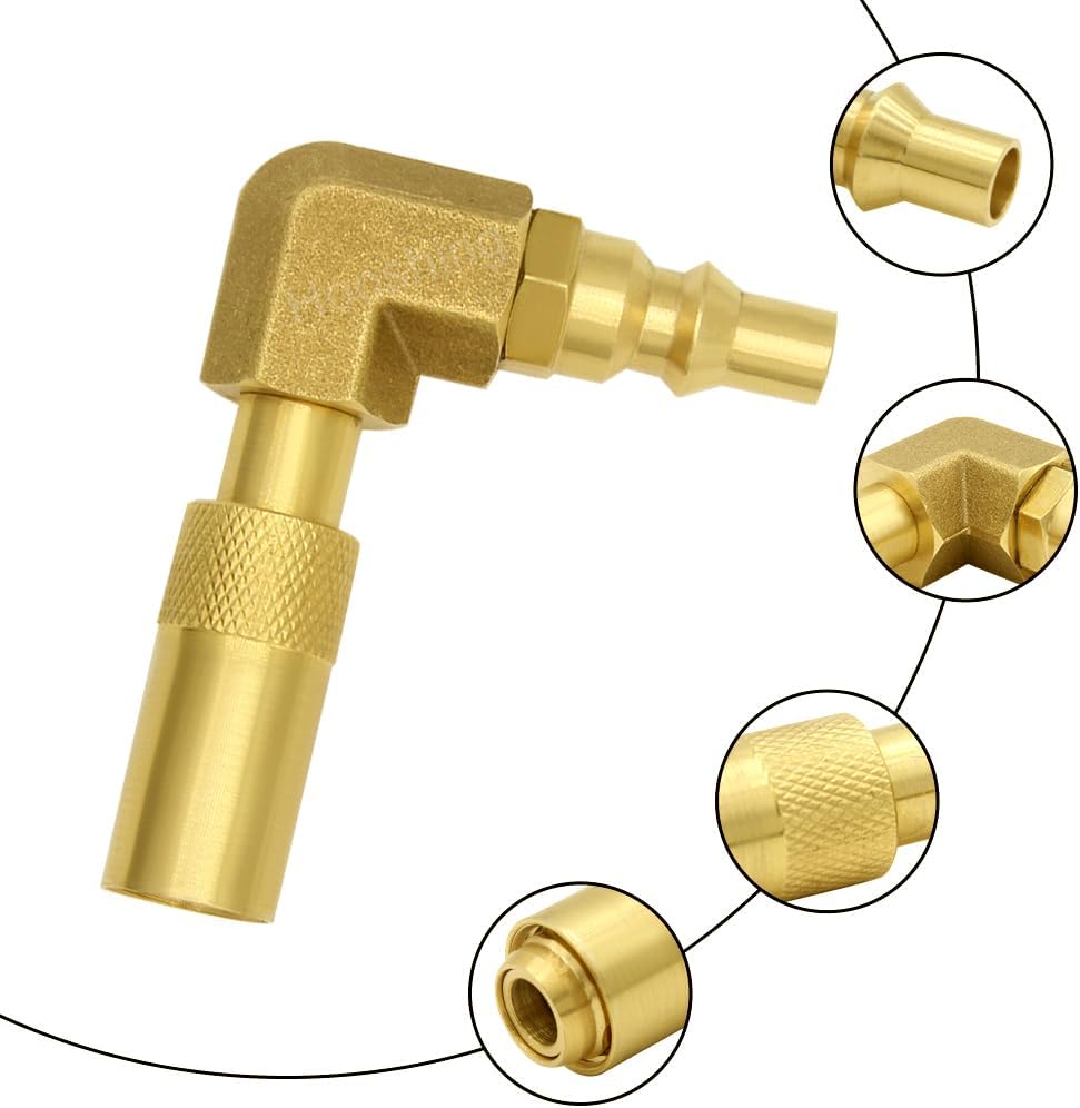 Adaptador codo 1/4pulg para parrilla Blackstone 17-22pulg