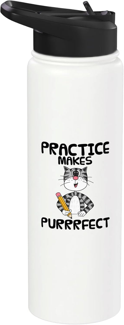 Botella térmica acero inox con mensaje para gatos
