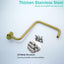 Brazo ducha 16pulg bronce champán forma S