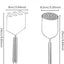 2 machacadores de patatas de acero inoxidable antideslizante para cocina