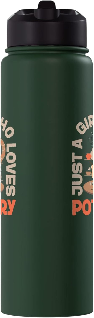 Botella agua térmica acero inox cerámica artística