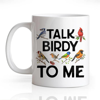 Taza de cerámica divertida doble cara birdy talk 11 oz