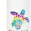 Botella de agua acero inoxidable aislada estilo boho con estampado tie dye