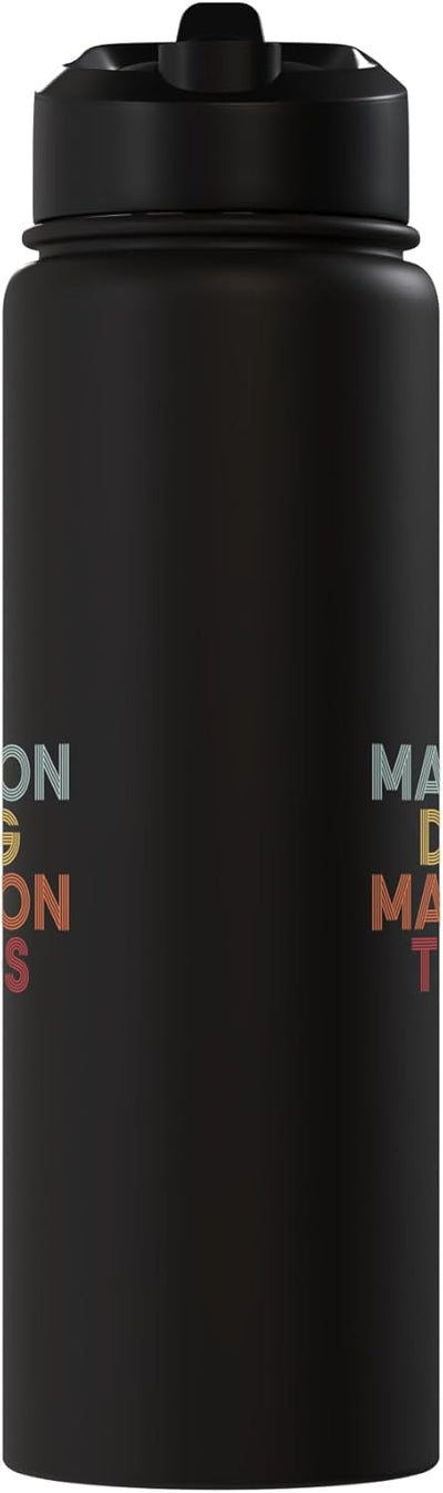 Botella agua acero inox personalizada nombre inicial