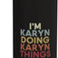 Botella de agua personalizada Karyn acero inoxidable aislada