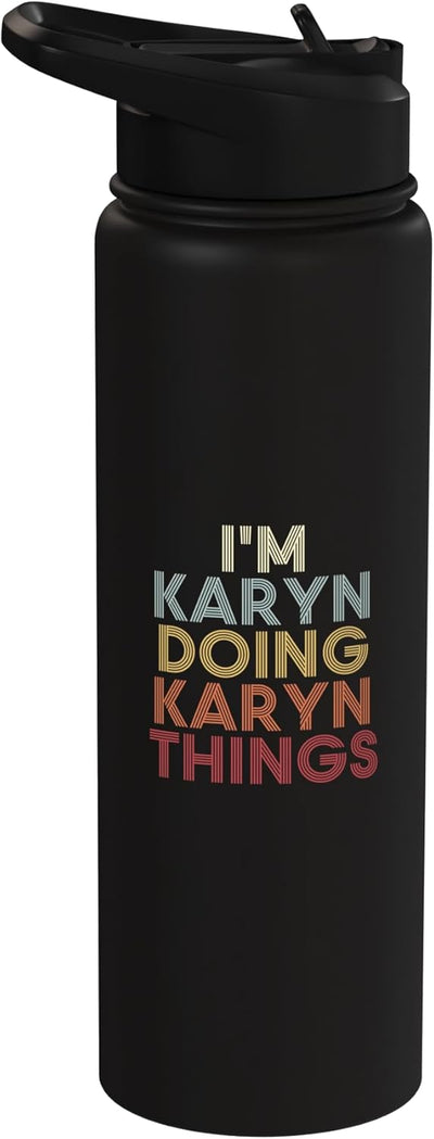 Botella de agua personalizada Karyn acero inoxidable aislada