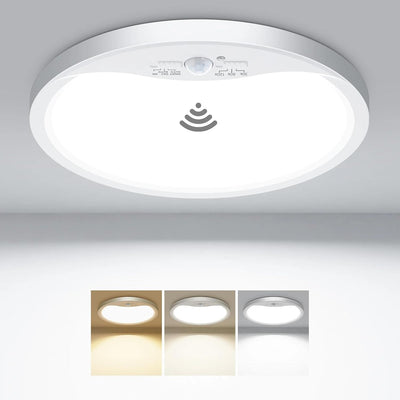 Lámpara techo LED empotrado 12pulg 24W sensor movimiento