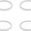 Collares cilíndricos aluminio 3/32 pulg set 4