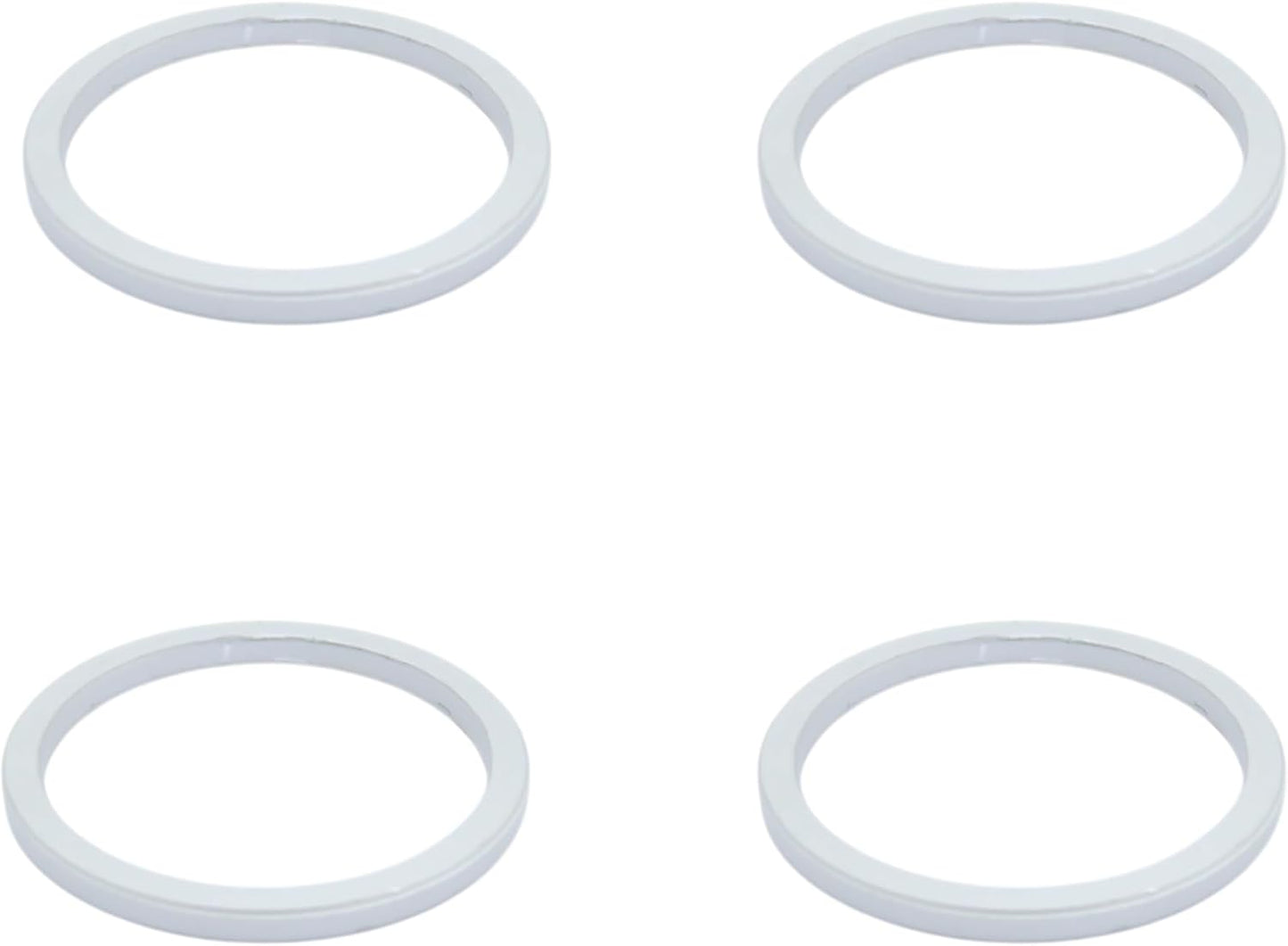 Collares cilíndricos aluminio 3/32 pulg set 4