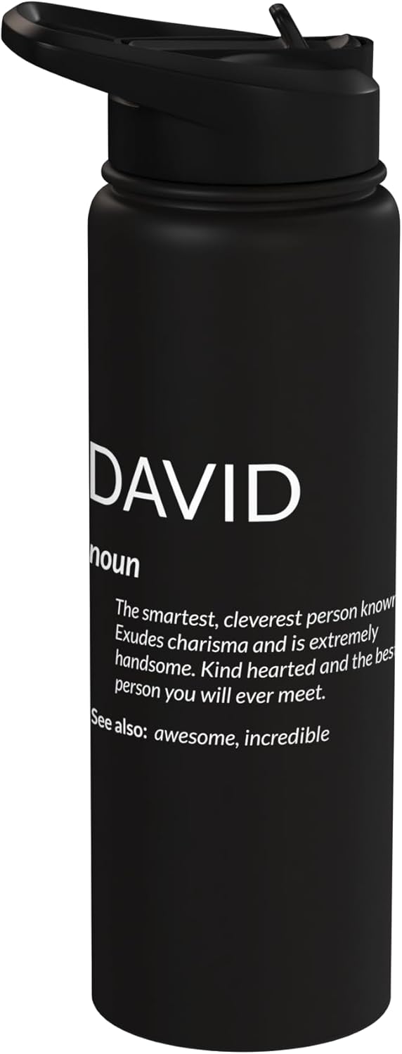 Botella de agua aislada de acero inoxidable David