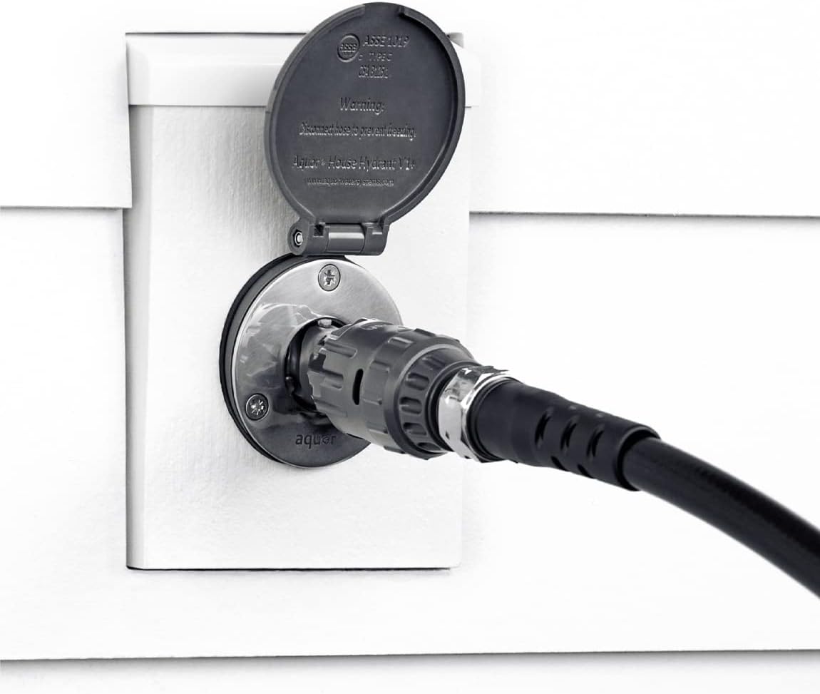 Conector manguera jardín agarre ancho interruptor vacío