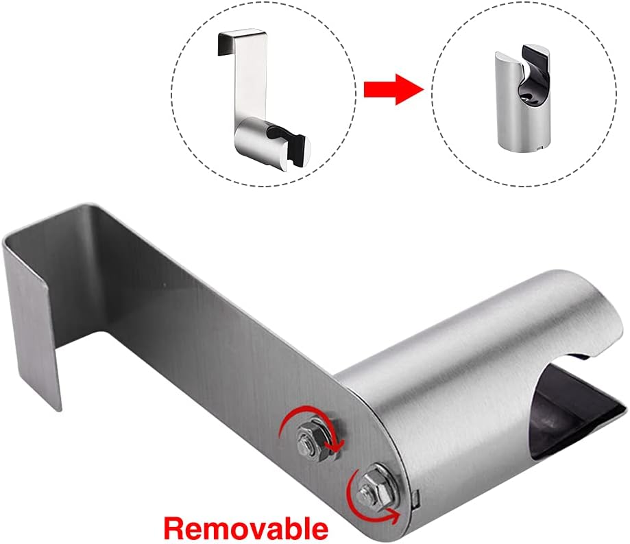 Soporte bidé acero inox colgador ducha