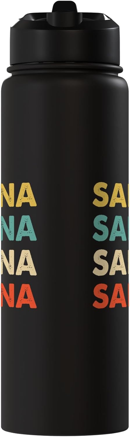 Botella agua acero inox aislada Sahana