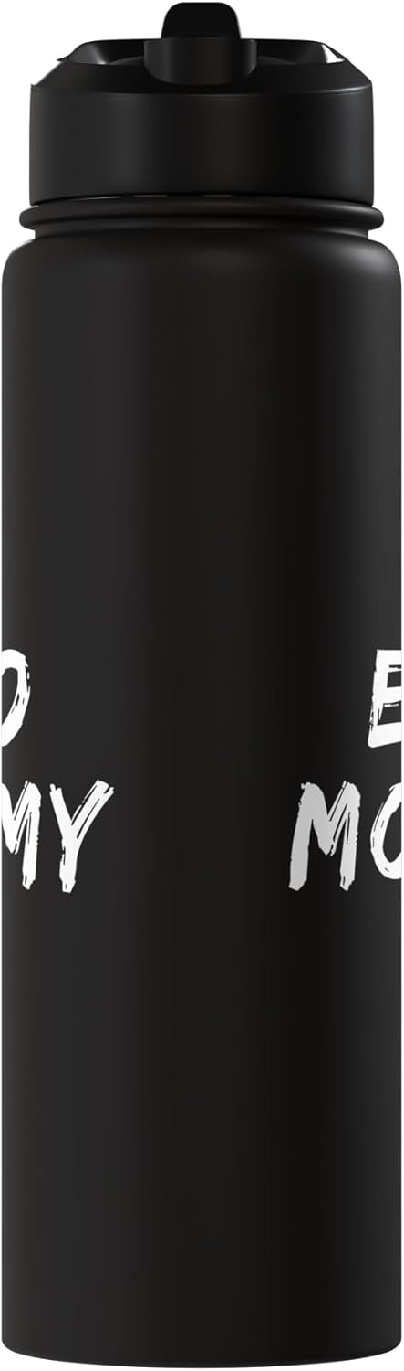 Botella de agua acero inoxidable aislada para madre goth punk