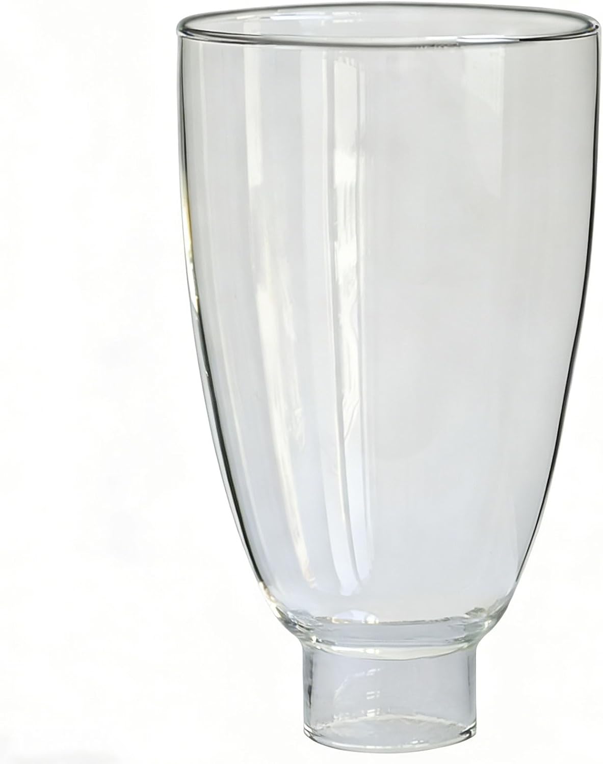 Pantalla lámpara cristal transparente 1 5/8x6.5pulg estilo colonial