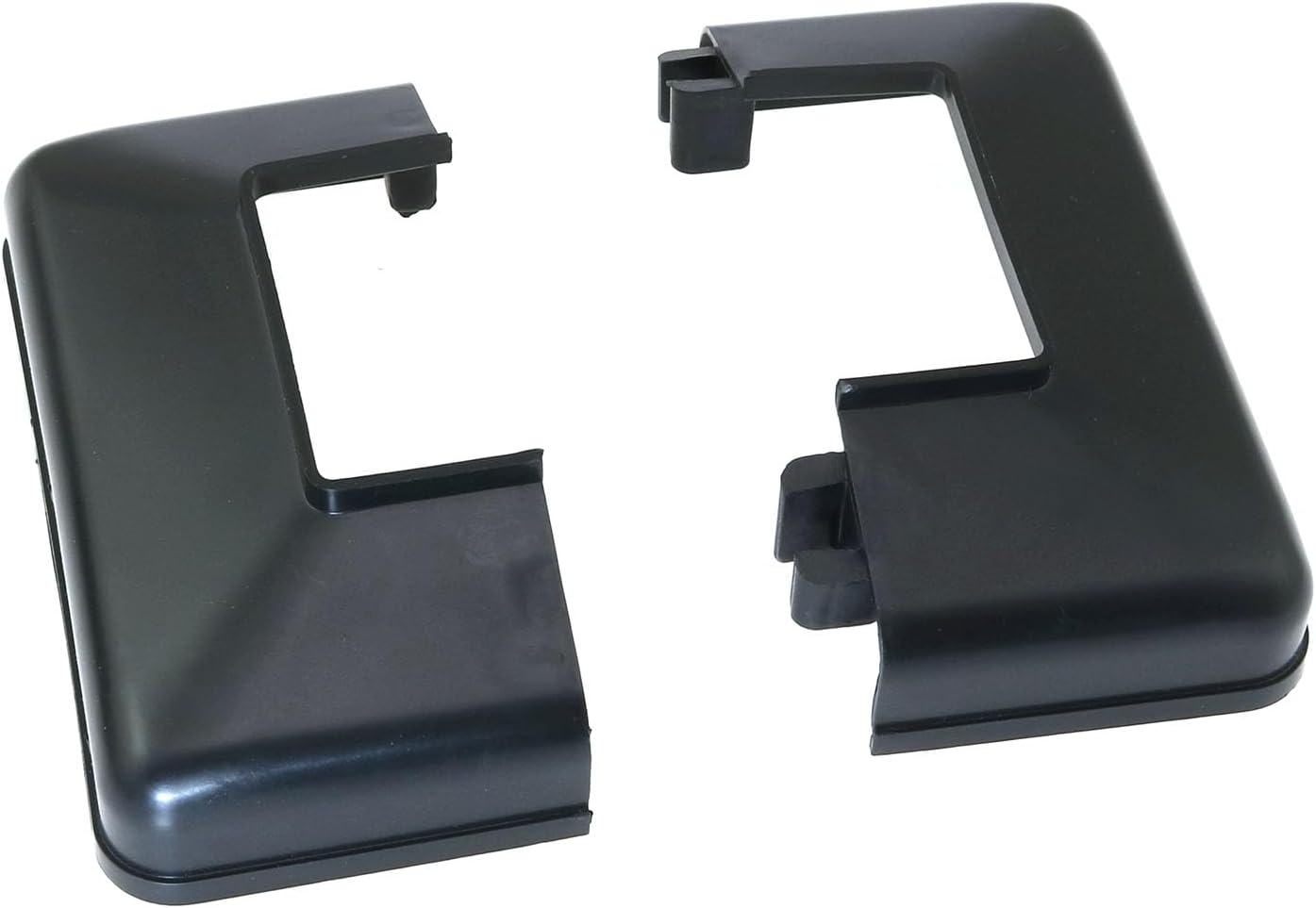 4 Pzas Cubiertas Riel Plástico para Barandilla 50x50mm Negro