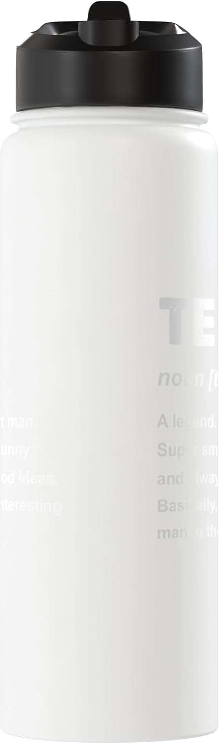 Botella de agua aislada de acero inoxidable Ted Name