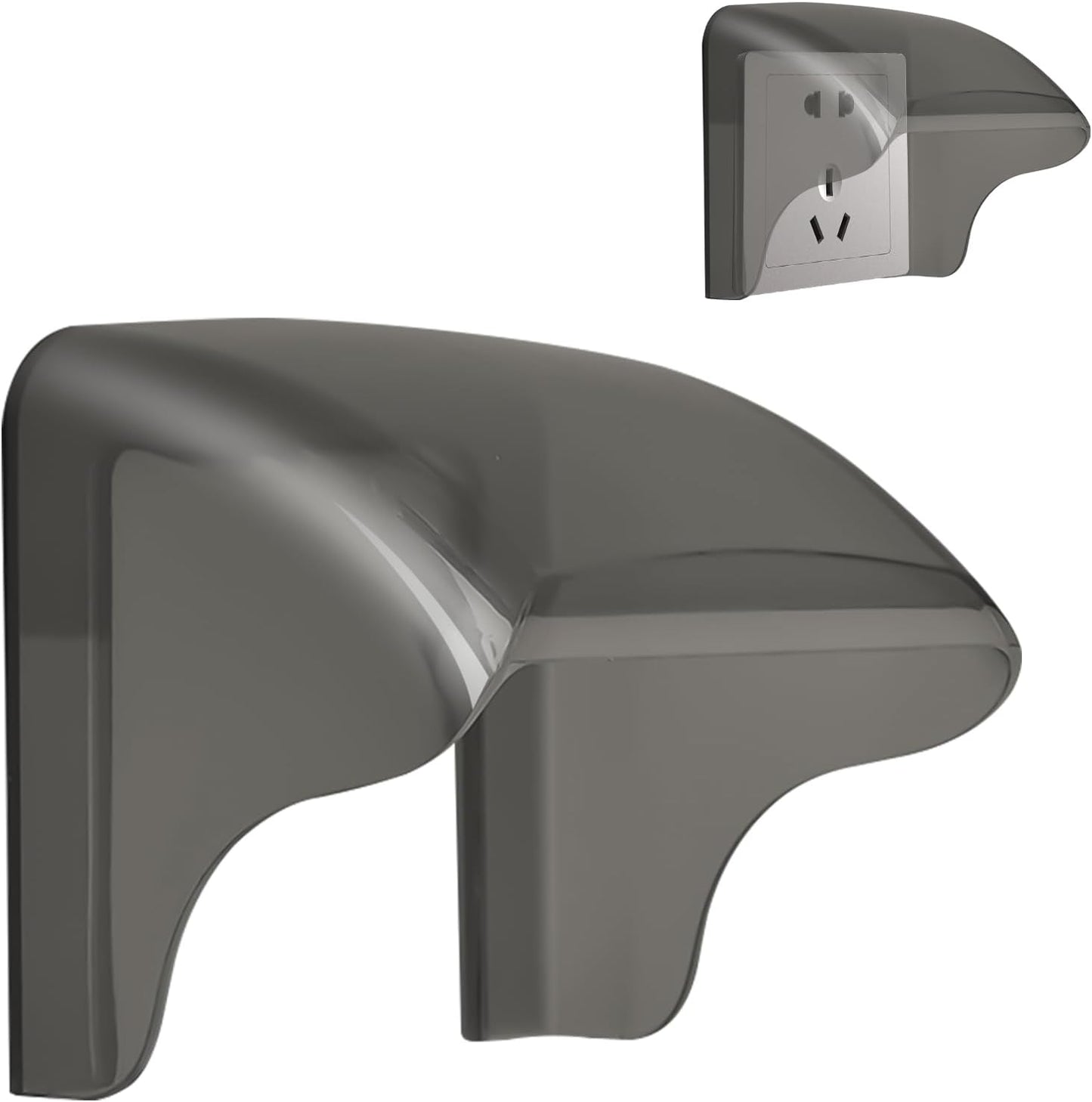 Protectores tomacorrientes exterior 3.9x4.1 pulg gris