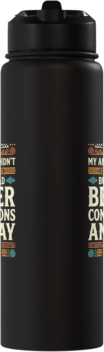 Botella de agua acero inoxidable sin BPA con orgullo latino
