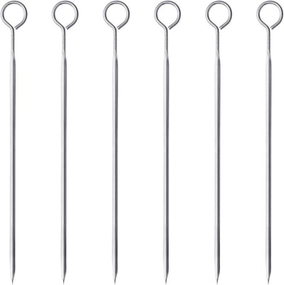 Set 6 brochetas acero inox 11.8pulg fabricado Alemania