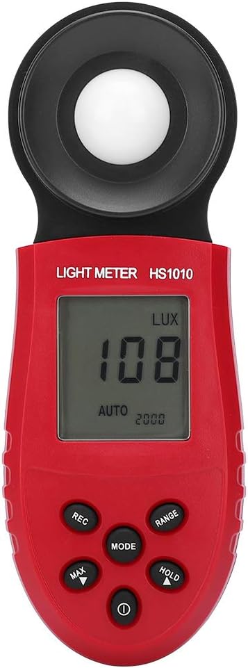 Iluminómetro digital portátil con cubierta lente