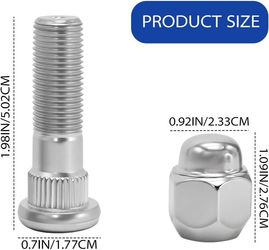 Set 2 Tuercas Rueda M12x1.5 Repuesto