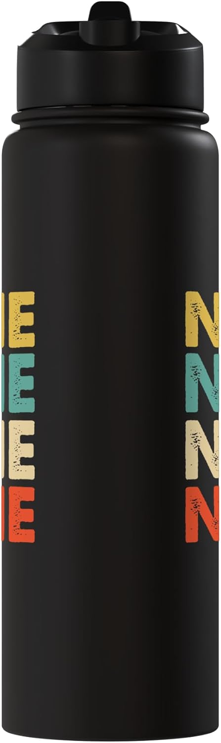 Botella de agua acero inoxidable aislada Nine