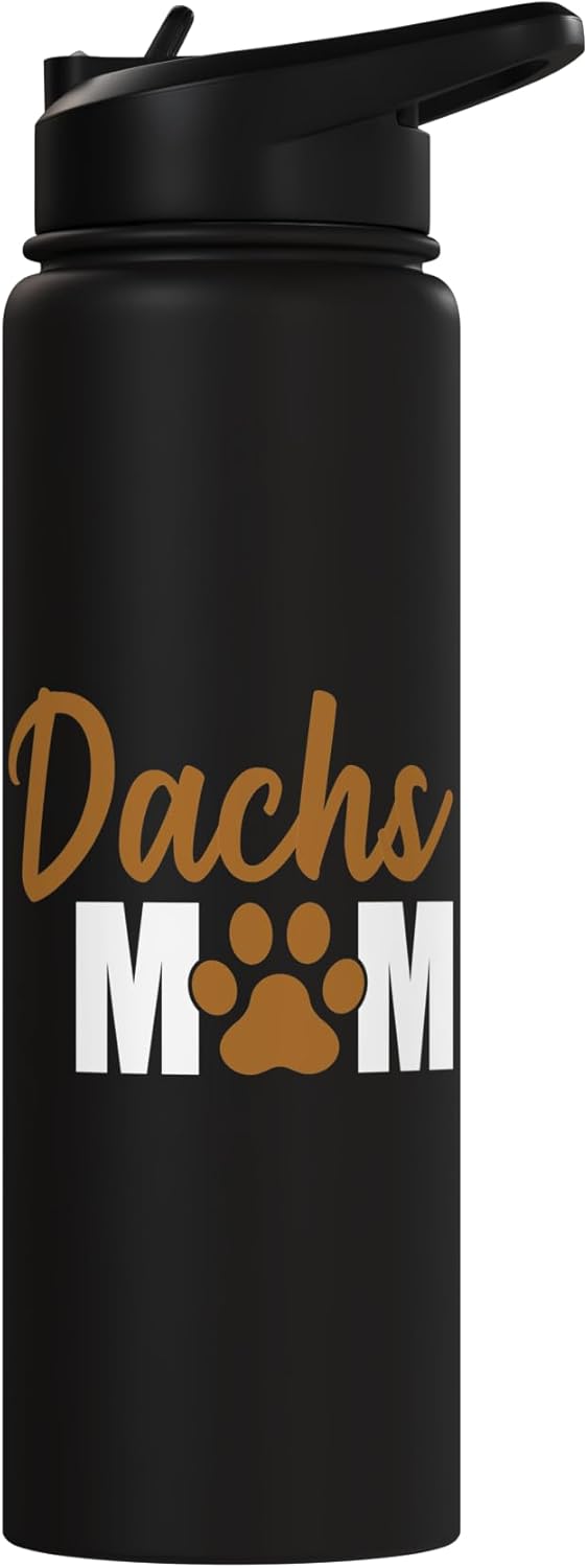 Bottella de agua aislada con pawprint acero inoxidable