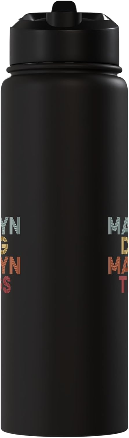 Botella de agua personalizada Madalyn acero inoxidable aislada