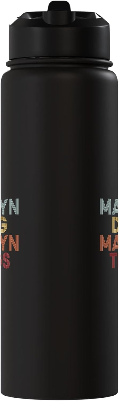 Botella de agua personalizada Madalyn acero inoxidable aislada