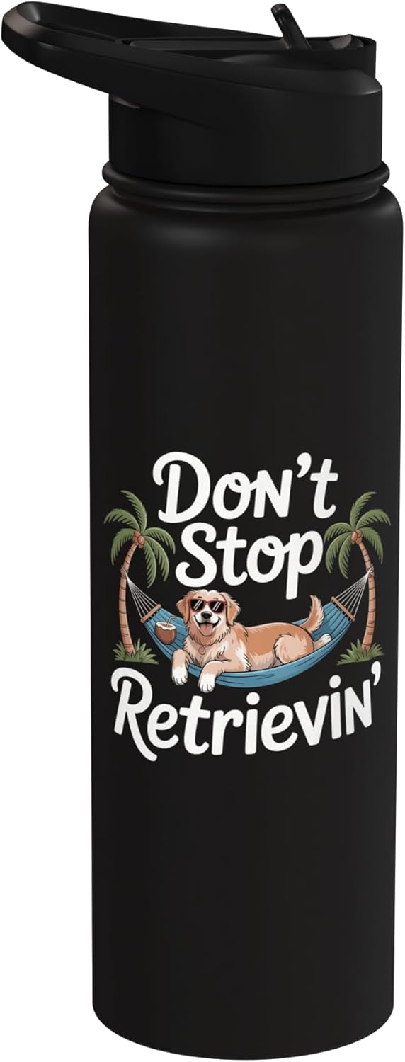 Botella de agua acero inoxidable golden retriever sin BPA