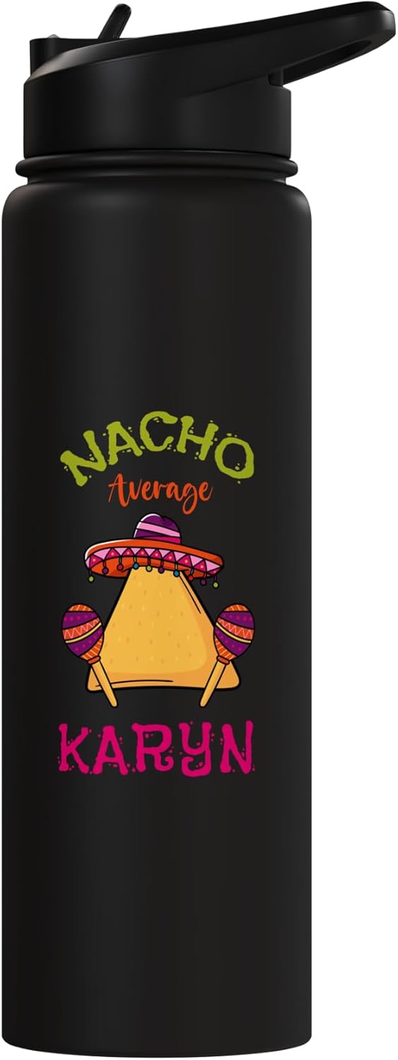 Botella agua acero inox personalizada con nombre