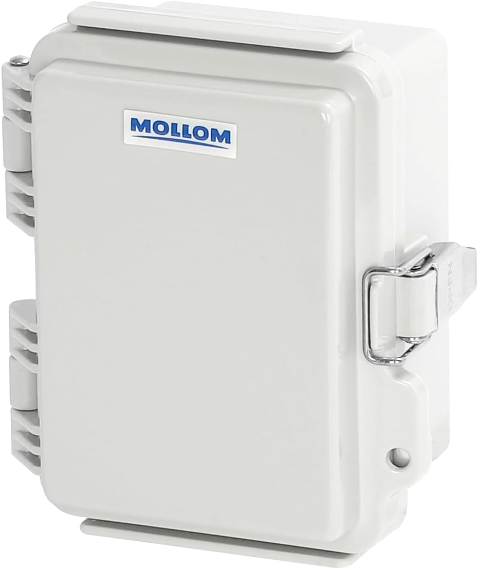 Caja conexión exterior IP67 impermeable cubierta gris