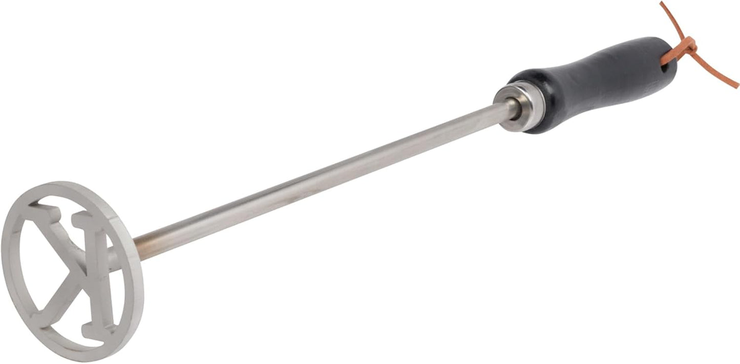 Marca hierro acero inox para madera cuero y parrilla