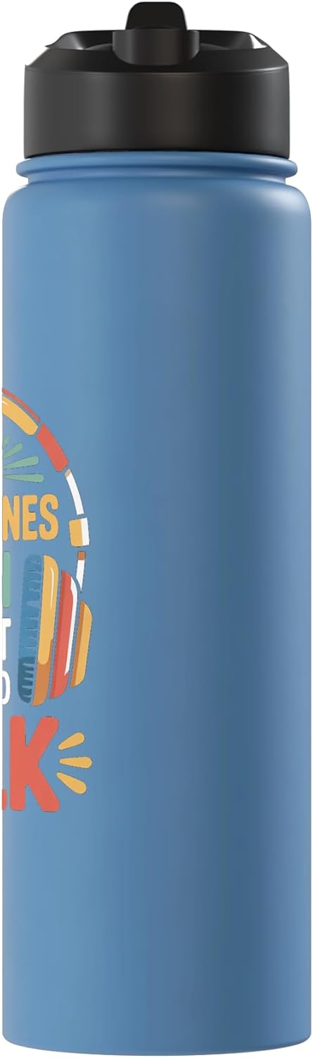 Botella de agua aislada acero inoxidable para introvertidos