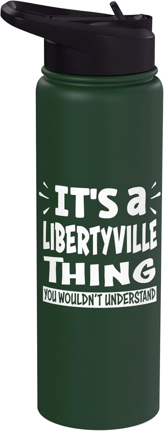 Botella de agua acero inoxidable sin BPA Libertyville Lovers