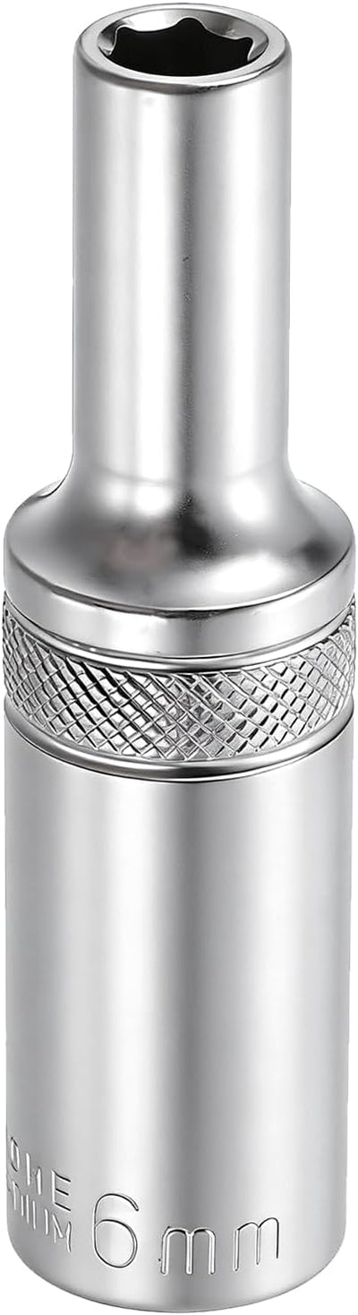 Zócalos profundos 3/8pulg acero CR-V niquelado 2.5pulg