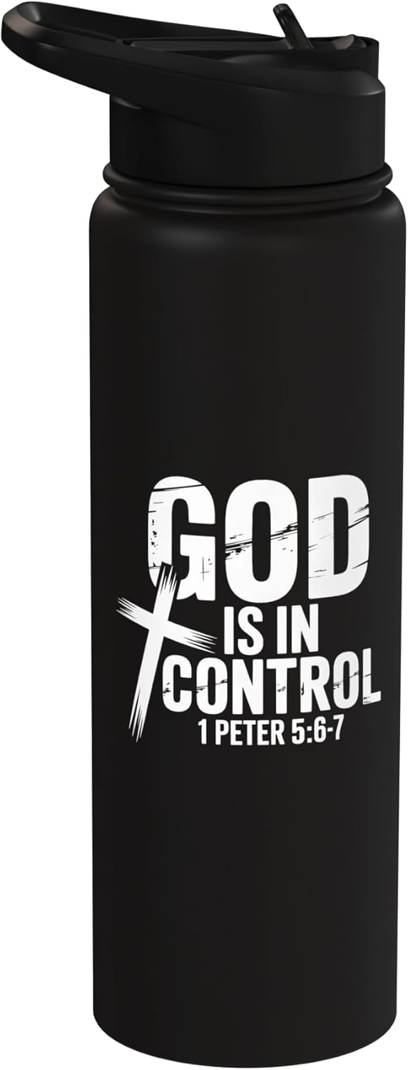 Botella de agua aislada de acero inoxidable God's Control