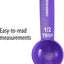 Juego de 5 cucharas medidoras Farberware Kitchen Essentials de plástico ligero