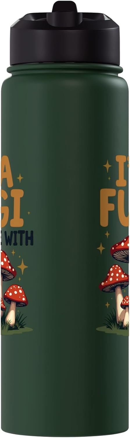 Botella de agua aislada acero inoxidable para recolección de hongos