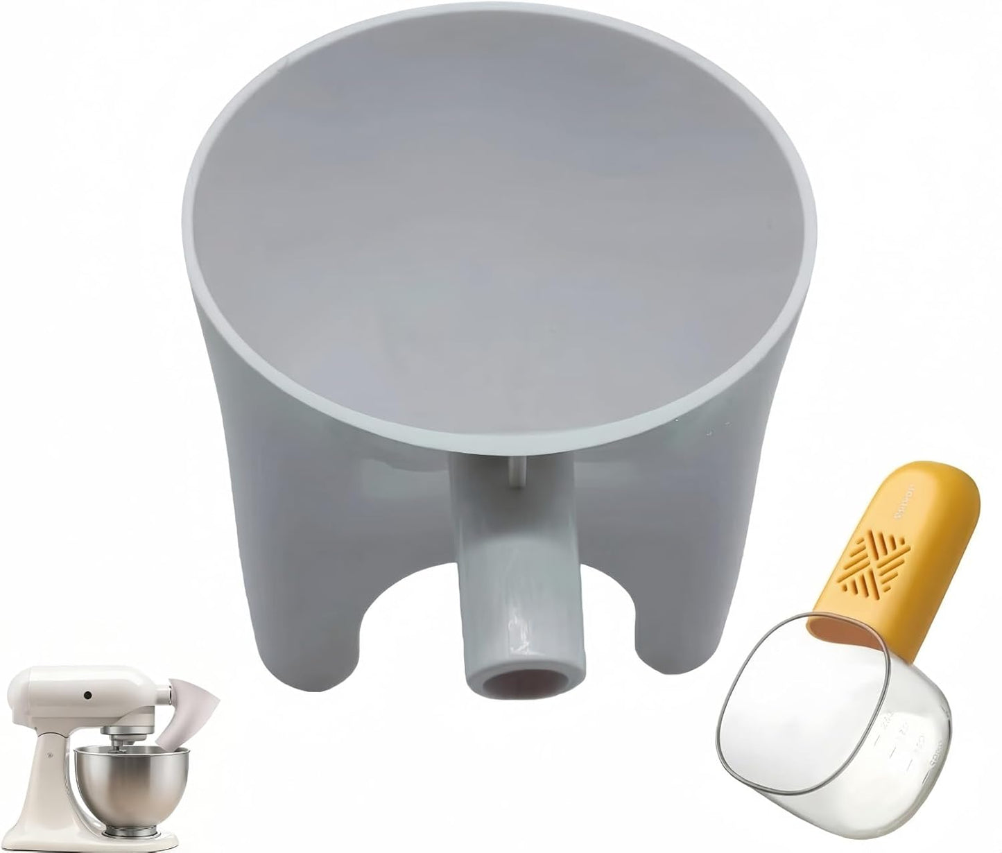 Funnel para KitchenAid 5qt con soporte antirotación