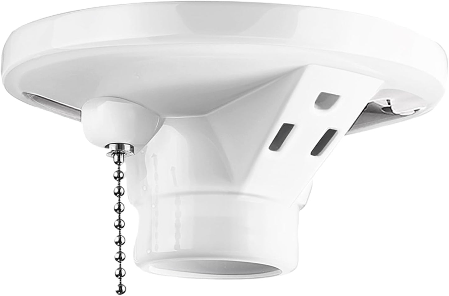 Lámpara porcelana enchufe E27/E26 con cadena tracción