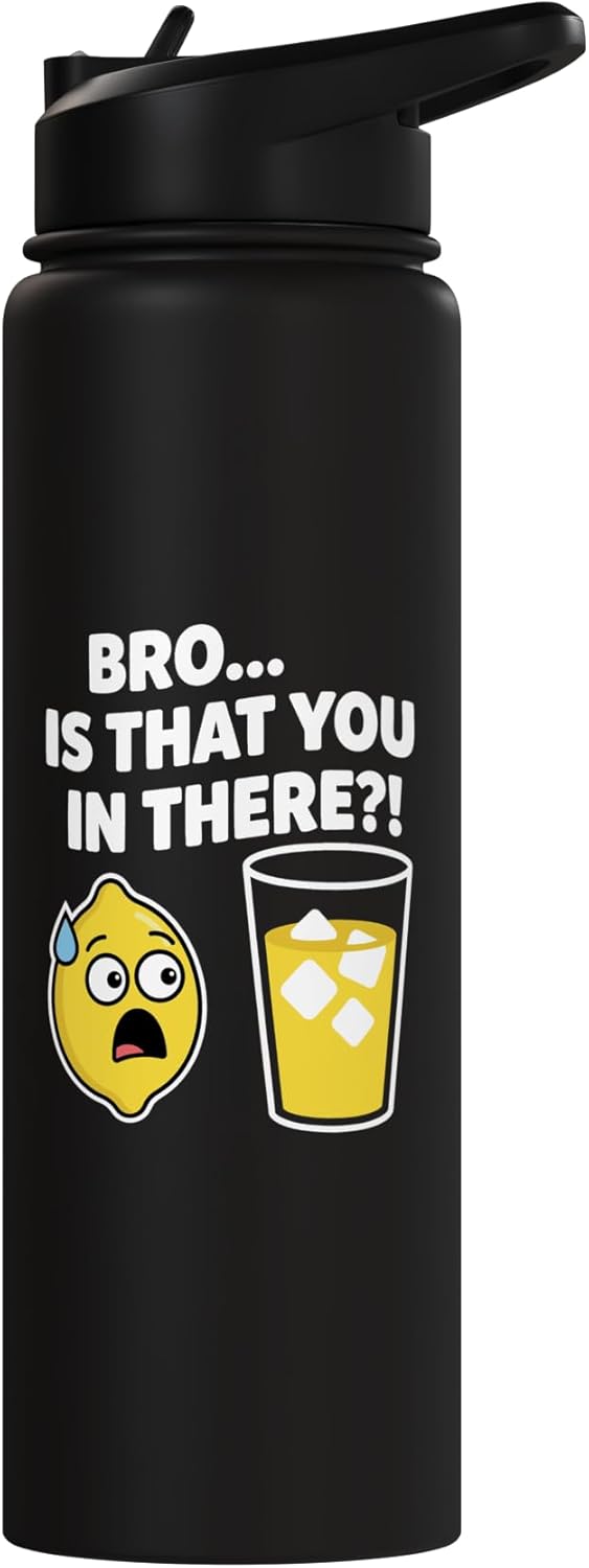 Vaso térmico acero inox con chiste limón