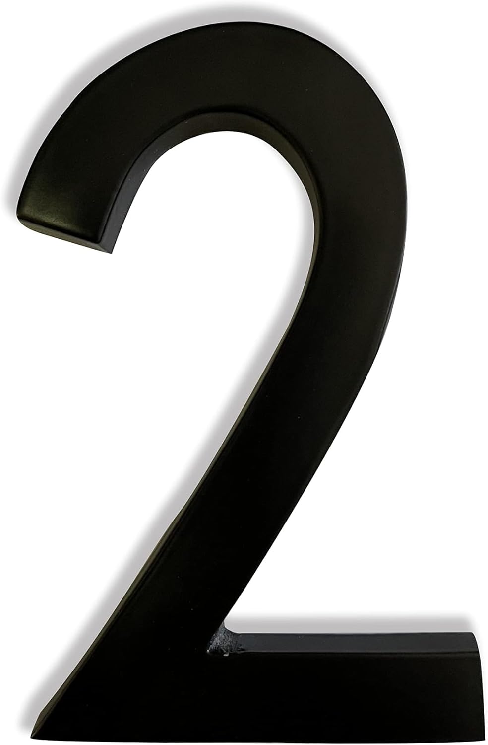 Números magnéticos aluminio negro 5pulg exterior numero 2
