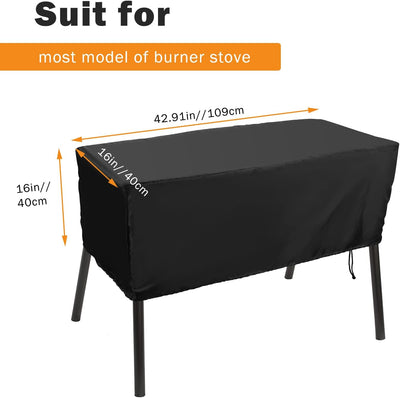 Funda estufa patio 3 quemadores Camp Chef 43x16x16pulg negro