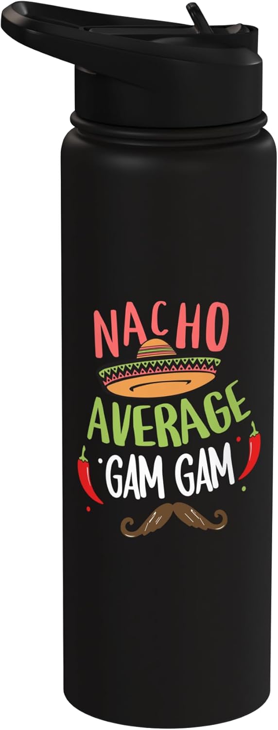 Botella de agua acero inoxidable aislada Cinco de Mayo