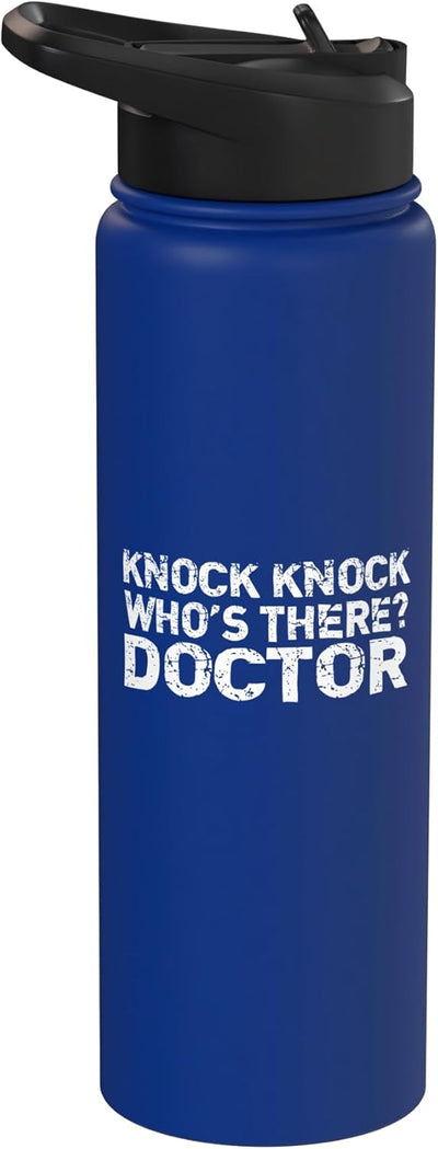 Botella de agua aislada Doctor acero inoxidable